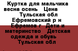 Куртка для мальчика весна-осень › Цена ­ 1 500 - Тульская обл., Ефремовский р-н, Ефремов г. Дети и материнство » Детская одежда и обувь   . Тульская обл.